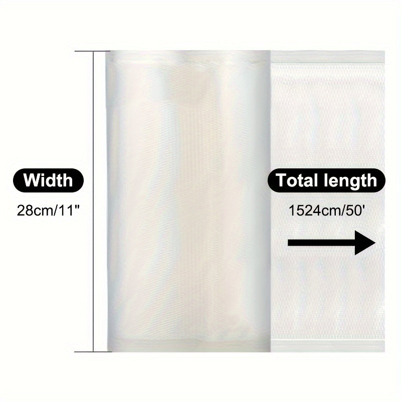 Eng sifatli vakuum muhrlangan sumkalar - 1 rolik oziq-ovqatni saqlash uchun, go'sht va steak saqlash uchun ideal, sous vide uchun tayyor, har bir oshxona uchun zarur