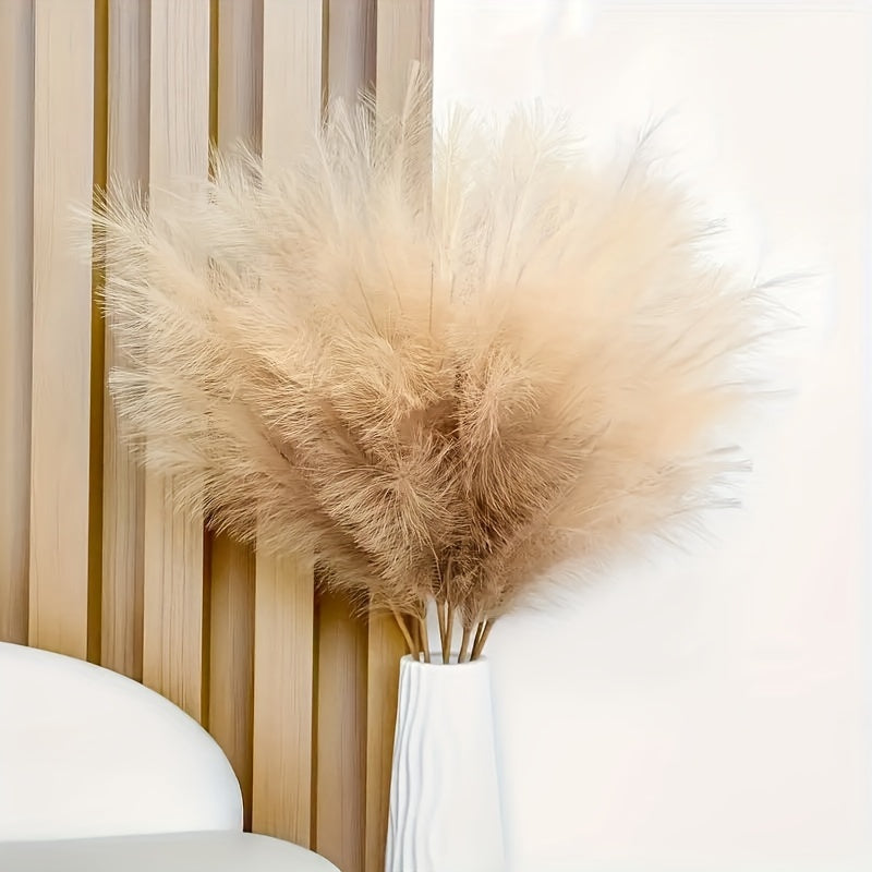 Lifelike Pampas Grass Decor Set 86cm Fluffy Faux Boho Home Wedding Accents
