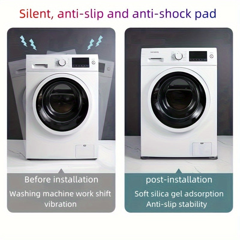Washing Machine Base Set 4pcs Anti-Vibration Pads for Laundry Room