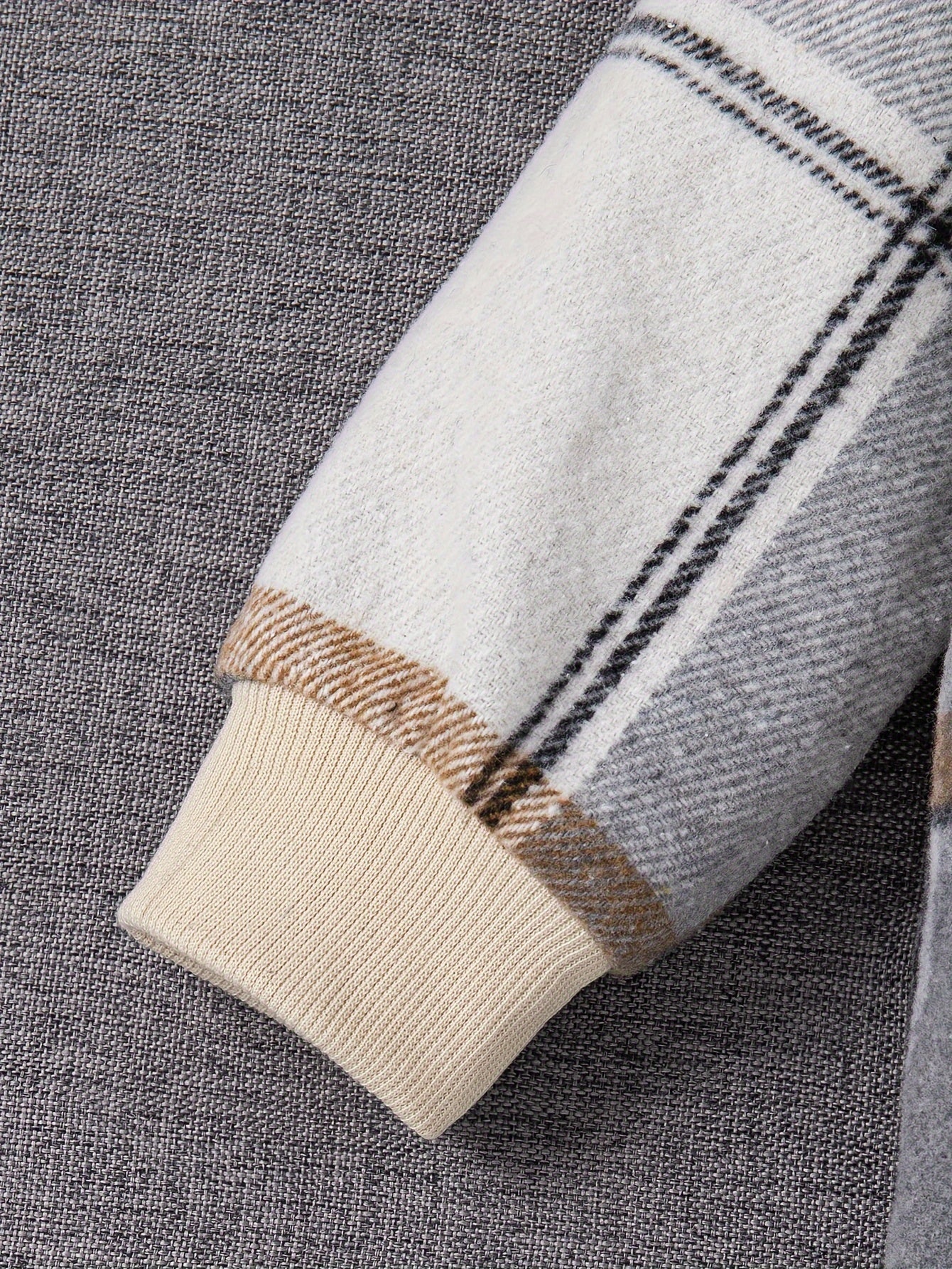 Boys' Plaid Hoodie and Joggers Set Long Sleeve Spring Fall Casual