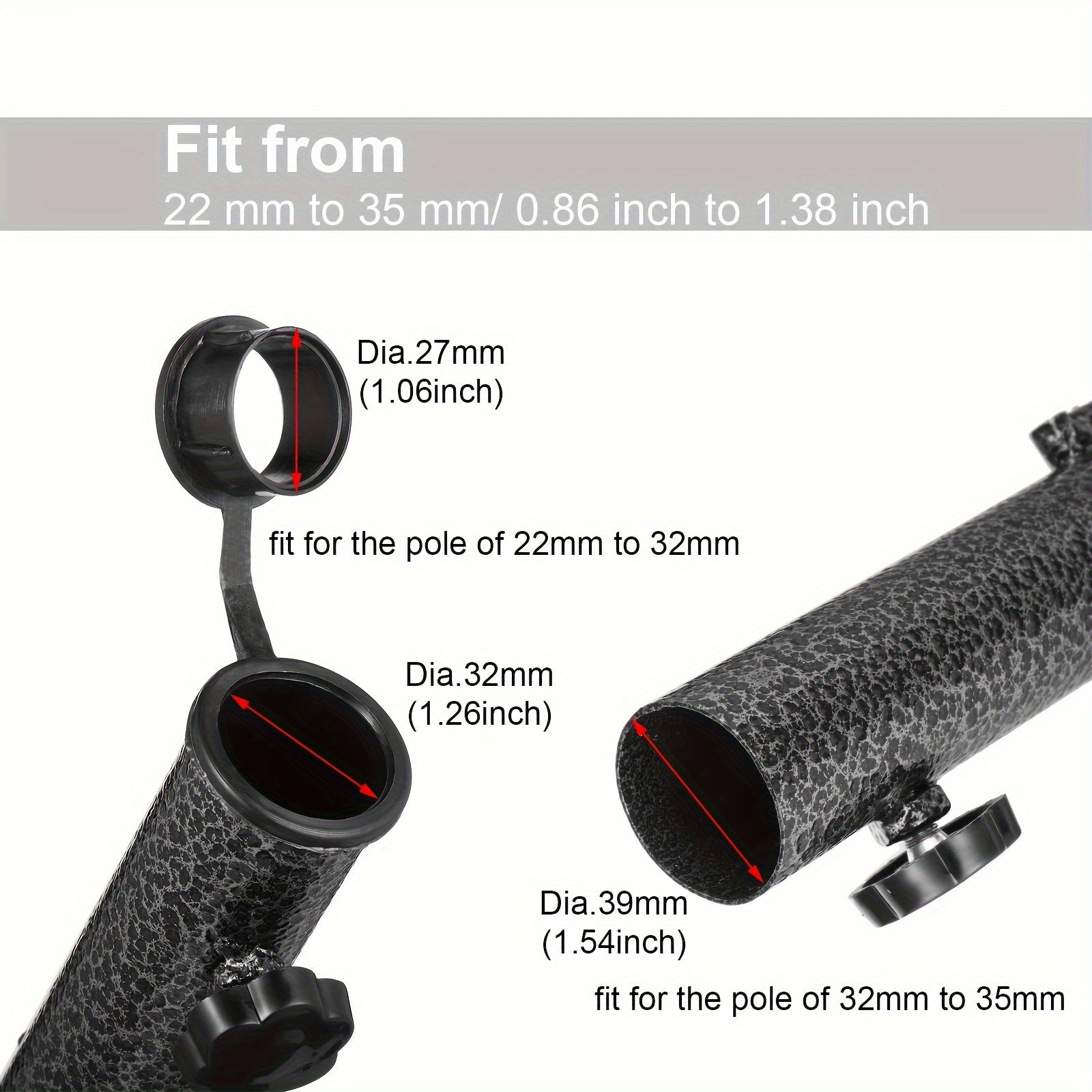 Base de soporte para paraguas de acero resistente para uso exterior, compatible con postes de 28-32mm