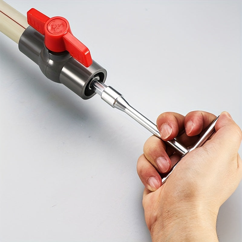 Stainless Steel Plumbing Repair Tool Set with T-Handle and Expansion Heads