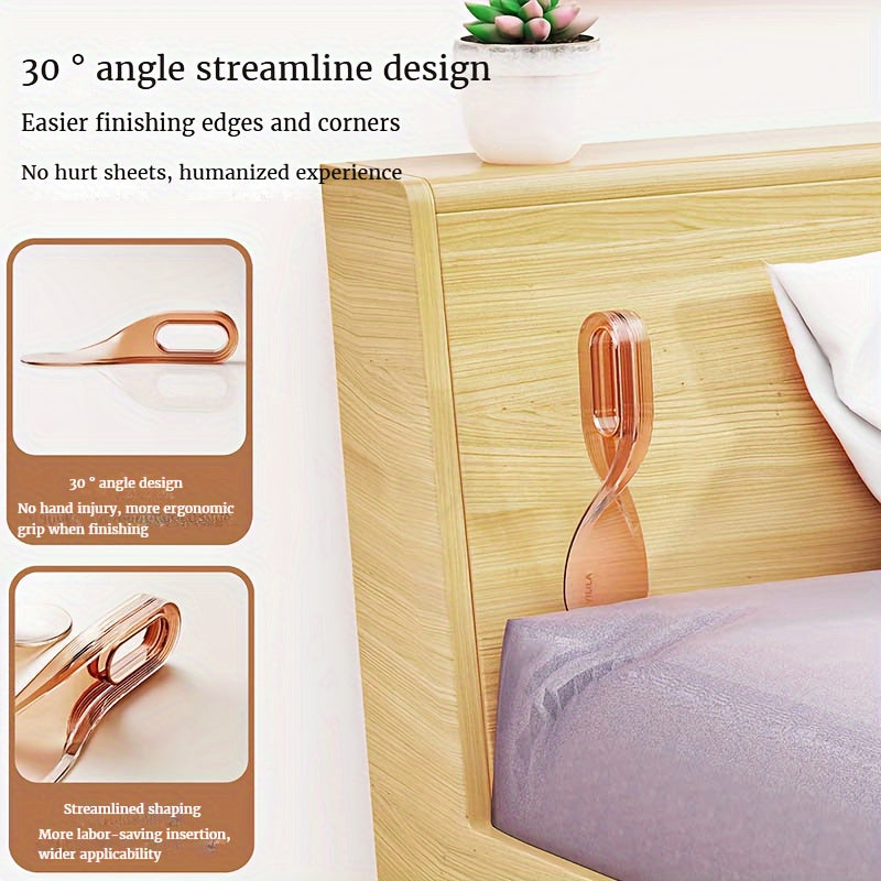 Ergonomic Mattress Lifter Tool for Adjusting Height and Tucking Sheets Green Plastic