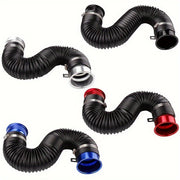 Flexible Aluminum Cold Air Intake Duct 76mm Red Filter Automotive Hose