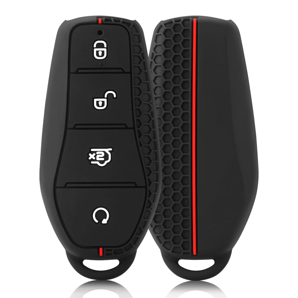 Silicone Key Fob Cover for EV Remote 4-Button Protective Case for Auto
