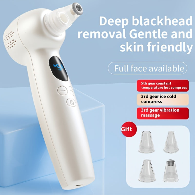 Blackhead Remover Facial Cleansing Device with Heat Cold Compress Vibration Massage for Women and Men