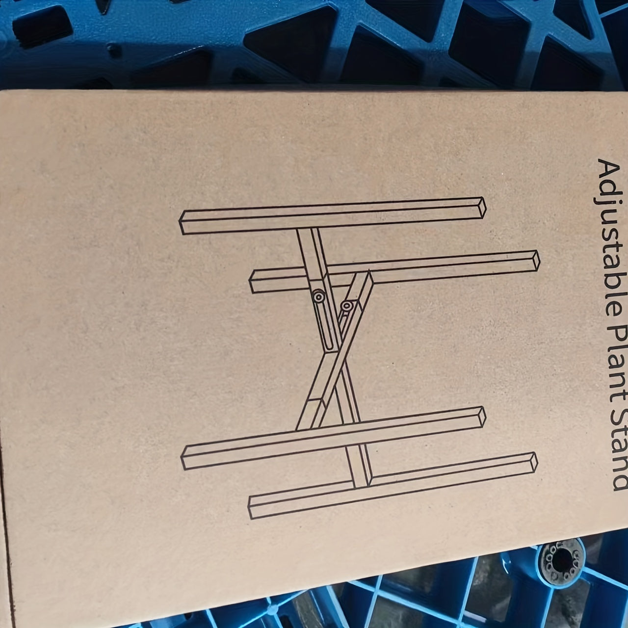 Modern Iron Art Adjustable Square Plant Stand for 8-30.48cm or 10-40.64cm Pots Indoor Outdoor