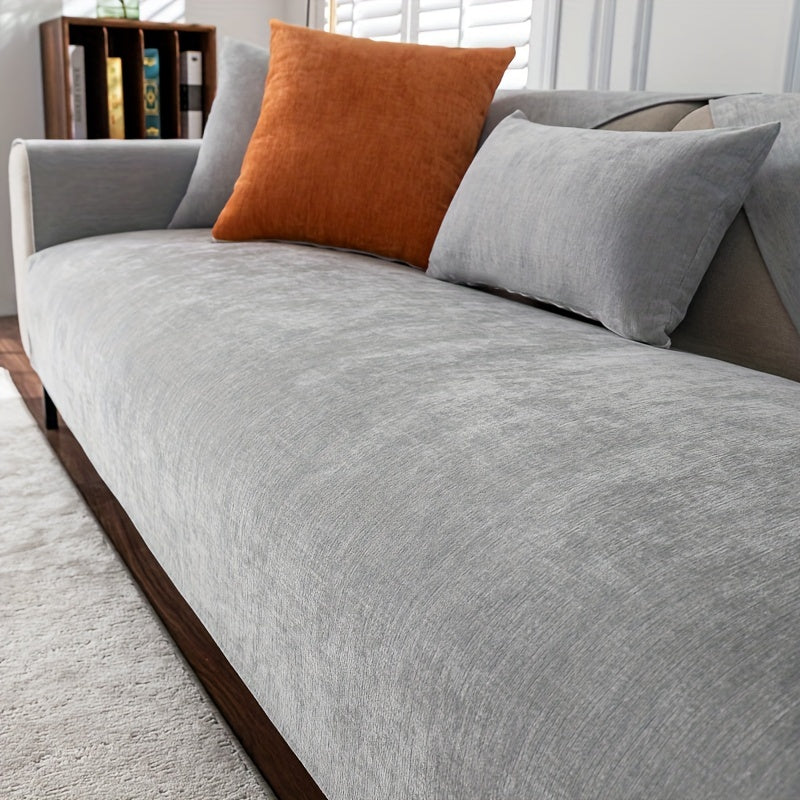 Chenille Sofa Cover for 1-4 Seater All-Season Pet-Friendly Non-Slip Machine Washable