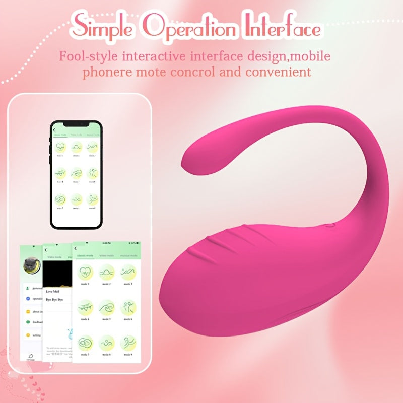 Ayollar uchun uzoqdan boshqariladigan vibratsiya qurilmasi, bir nechta vibratsiya rejimi va qayta zaryadlanadigan batareya bilan