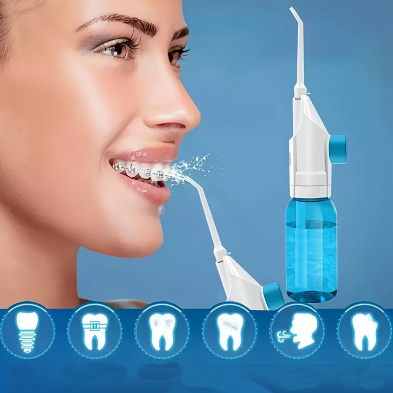 Portable Water Flosser and Toothbrush Combo for Deep Cleaning Travel Use