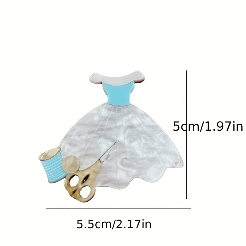 Akril skert broshy kiyimlar va kostyumlar uchun zamonaviy bezak