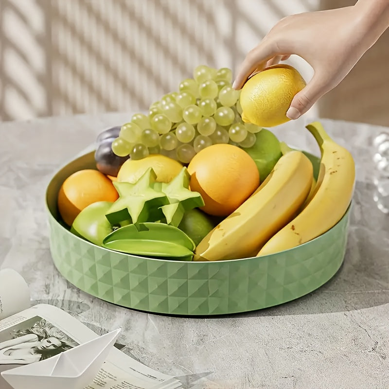 Spinning Spice Rack Organizer with 360° Rotation, Kitchen Storage, Plastic Tray