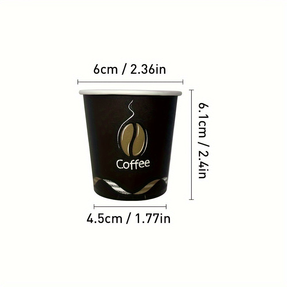 Pack of 50 Disposable 4oz Paper Cups for Espresso, Snacks, and Mouthwash