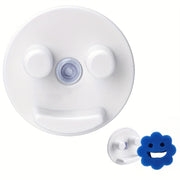 Organizador de fregadero con ventosa blanca para cocina y baño con diseño de drenaje automático