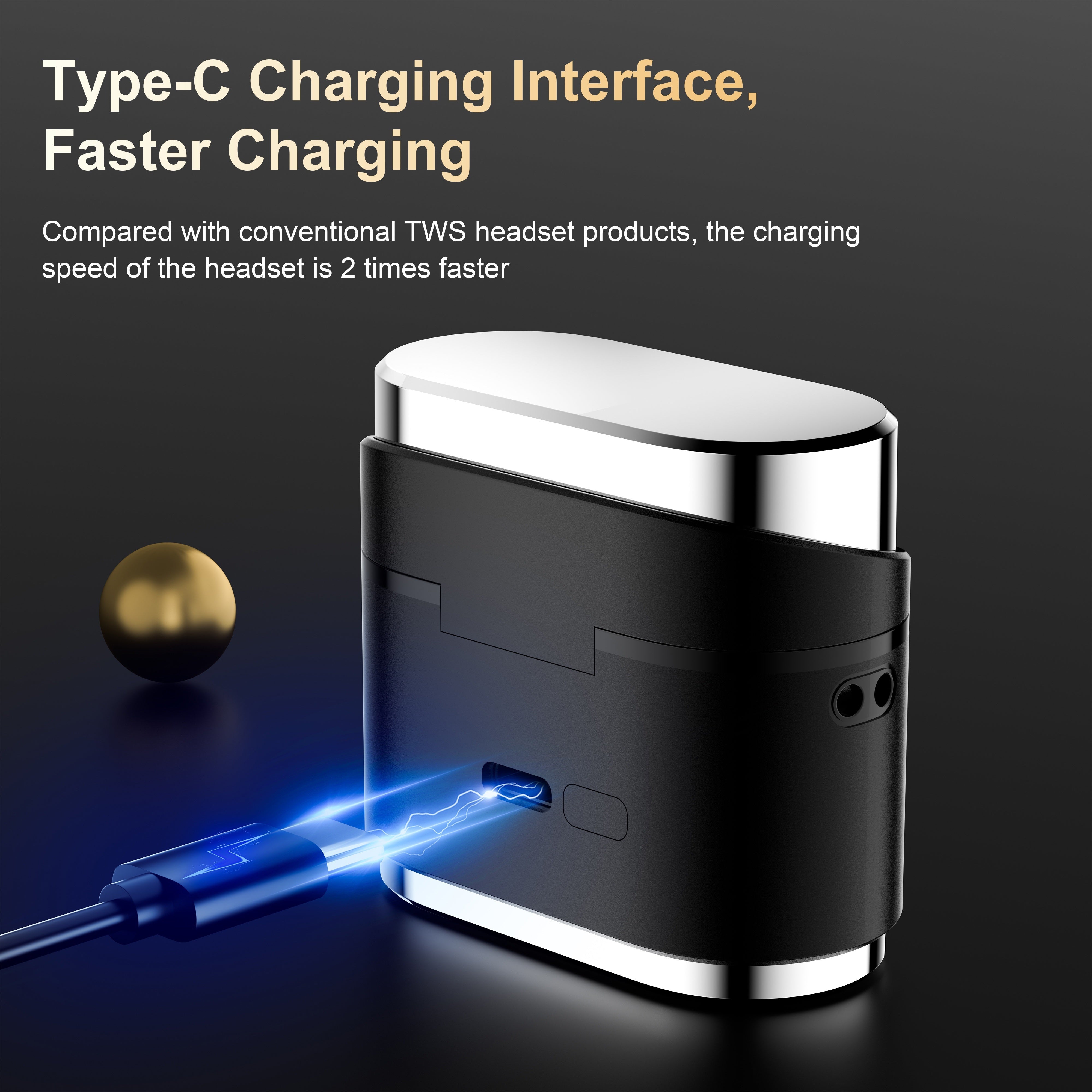 Auriculares inalámbricos con ANC ENC pantalla táctil batería larga micrófono