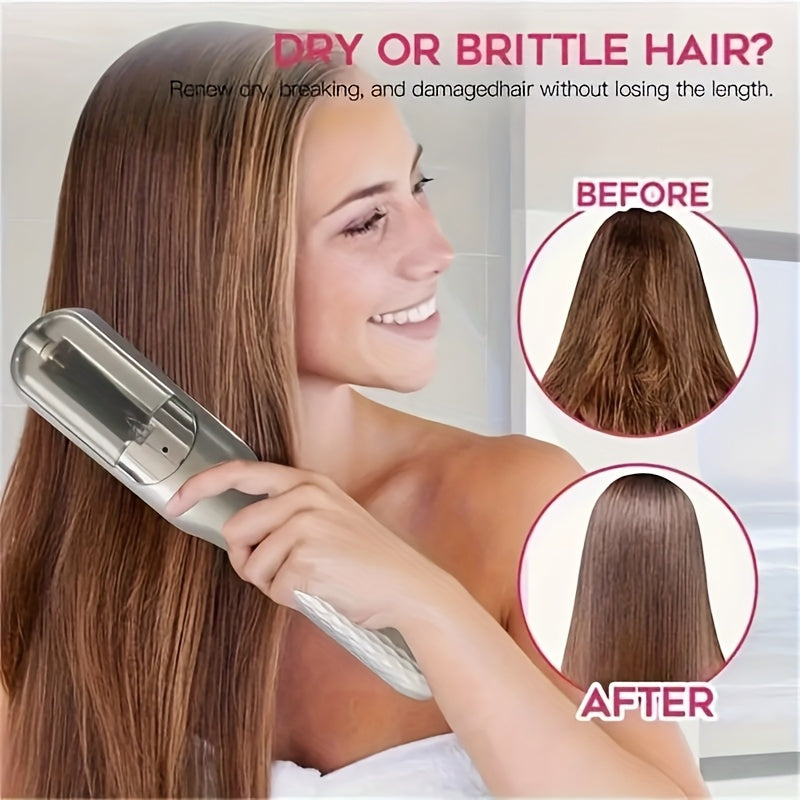 Беспроводной триммер для волос, перезаряжаемый через USB, для удаления секущихся кончиков, подарок для женщин