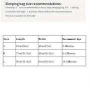 Children's Summer Sleeping Bag Sleeveless Cartoon Design Double Zippers