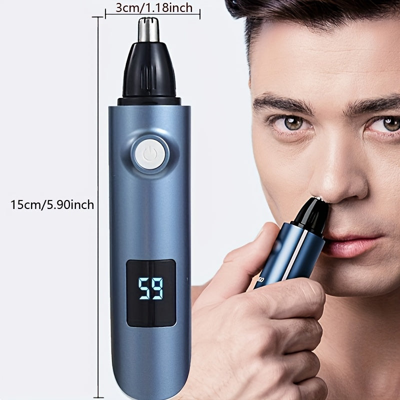 Kit de cuidado eléctrico 3 en 1: recortadora de pelo de la nariz, recortadora de cejas, recortadora de patillas, cuchillo, USB, inalámbrico