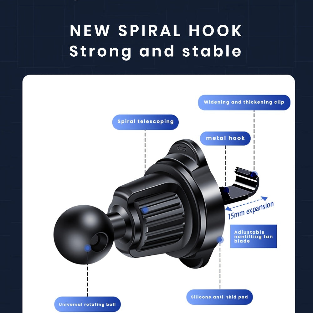 Barcha smartfonlar uchun magnit avtomobil telefon tutgichi vent montaji