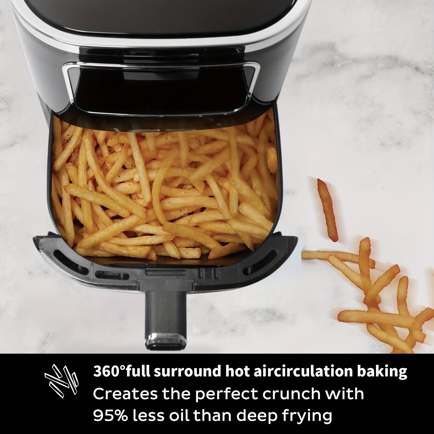 4.5-6.5L Touch Screen Air Fryer for Healthy Family Meals