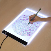LED Light Pad for Drawing Tattoos Sketching with Adjustable Brightness USB Powered Square Acrylic
