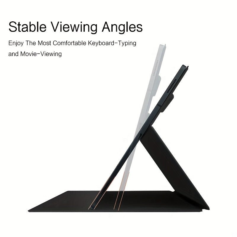 Folio Leather Tablet Case for 12.4-Inch Devices with Pencil Holder Auto Sleep Wake Kickstand Compatibility with SM-X800 X806C T733 T730 T735C T970 T975