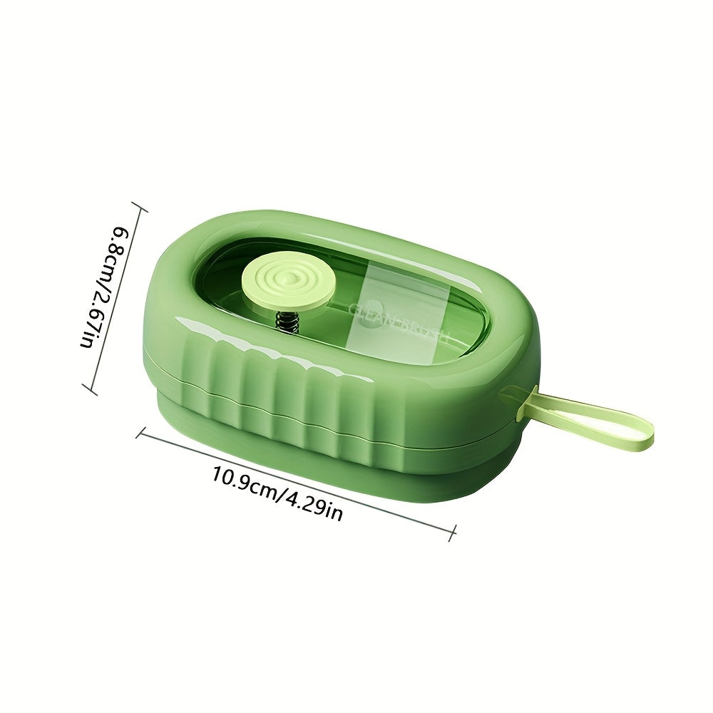 Rubber Laundry Soap Dispenser Roller with Manual Press Liquid Foam Brush for Delicate Fabrics