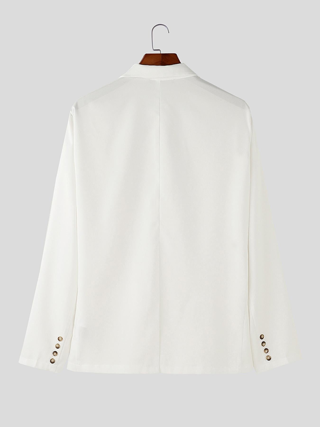 Erkaklar uchun tor kesimli engil blazer, bir rangli polyester matodan tayyorlangan. Uzoq yenglar, burma yaka, tugmachali old qismi mavjud, tasodifiy va ziyofat kiyimlari uchun mos. Mashinada yuvish mumkin.