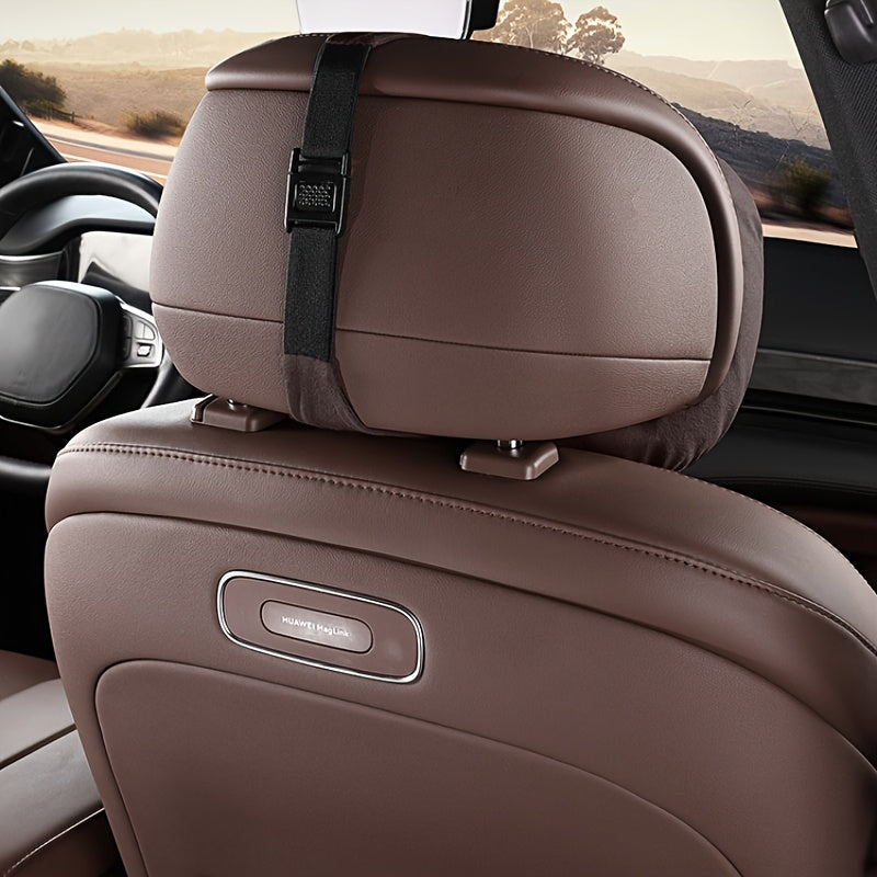 2pcs Soft Breathable Car Headrests Adjustable Neck Support Comfort Accessories