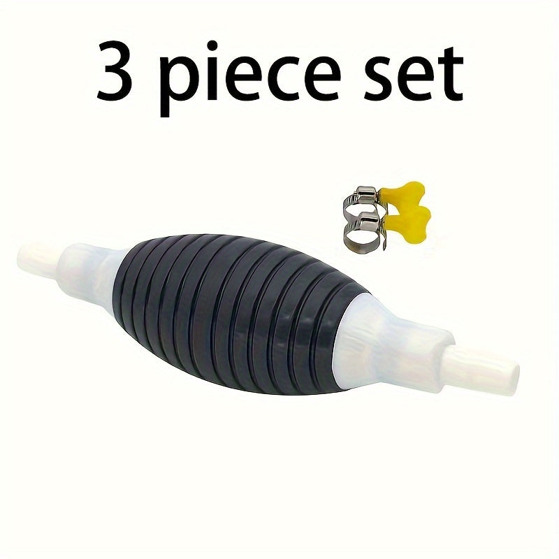 Set of 3 Plastic Fuel Transfer Hand Pumps for Gasoline Water Diesel