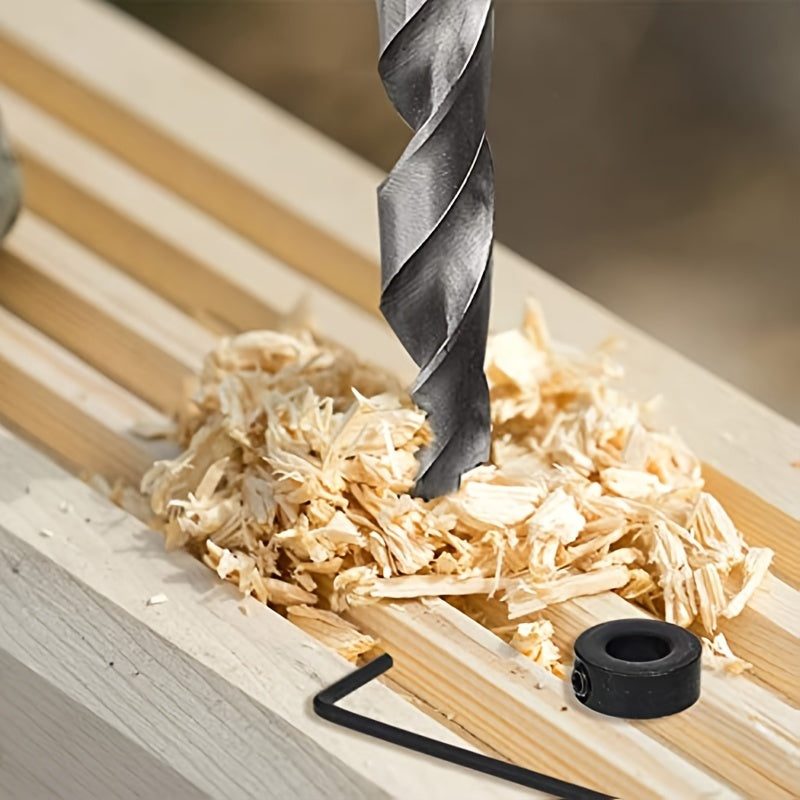 8pcs Steel Uncoated Twist Step Drill Bits 3-16mm Hex and Round Shank