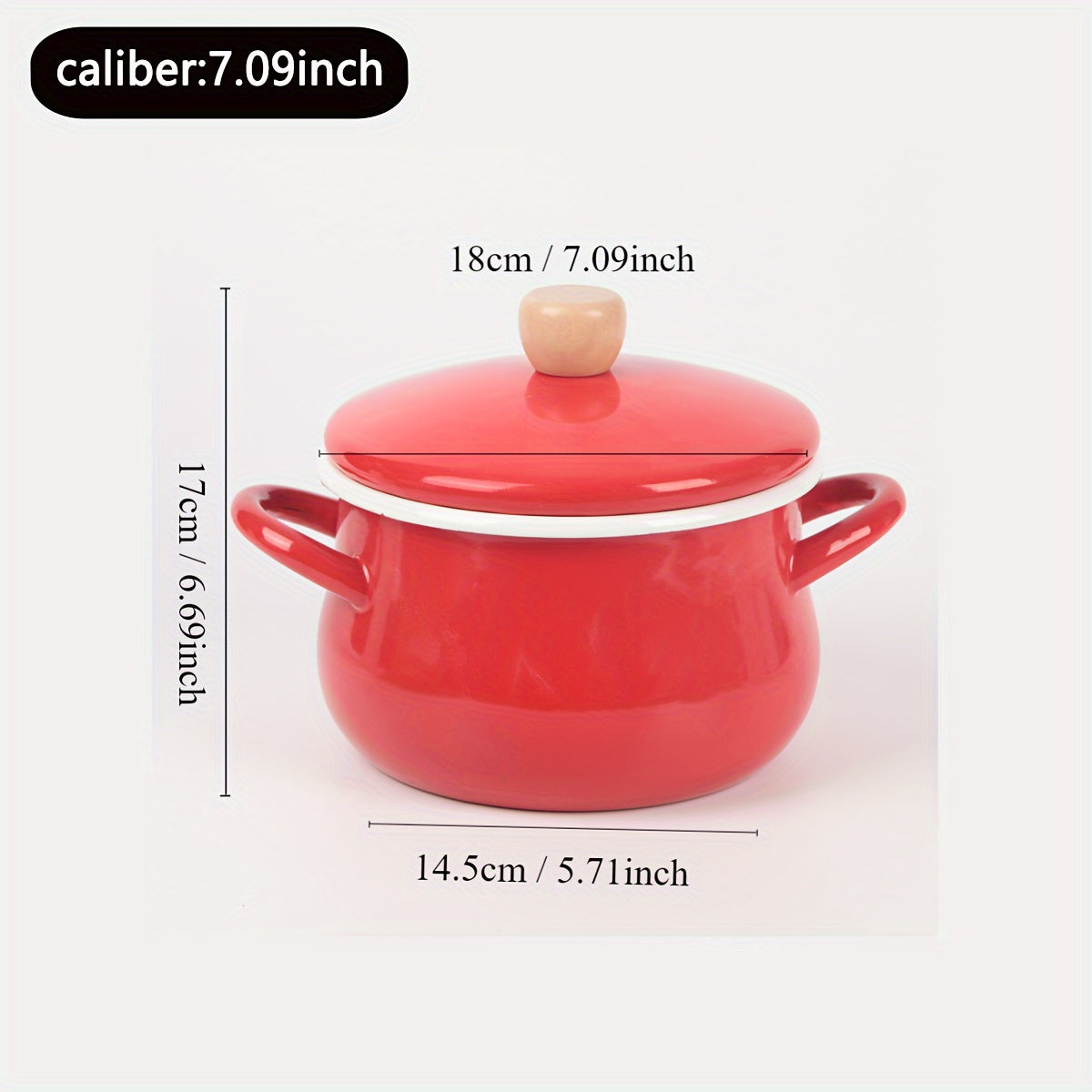 Enamel Cookware Non-Stick Soup Pot Stewing Pot with Large Capacity