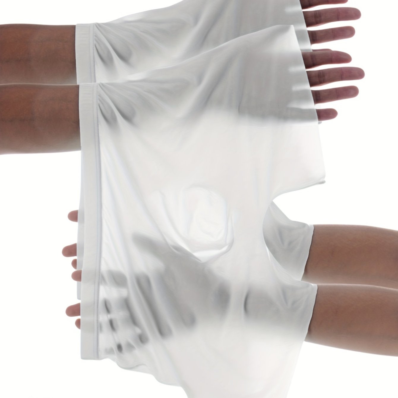 Men's Semi-Sheer Breathable Boxers Set of 2 with Icy Charm and Medium Stretch