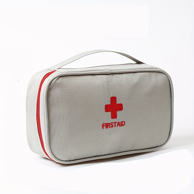 Oxford Cloth First Aid Kit Portable Medical Emergency Bag with Slogan Graphic