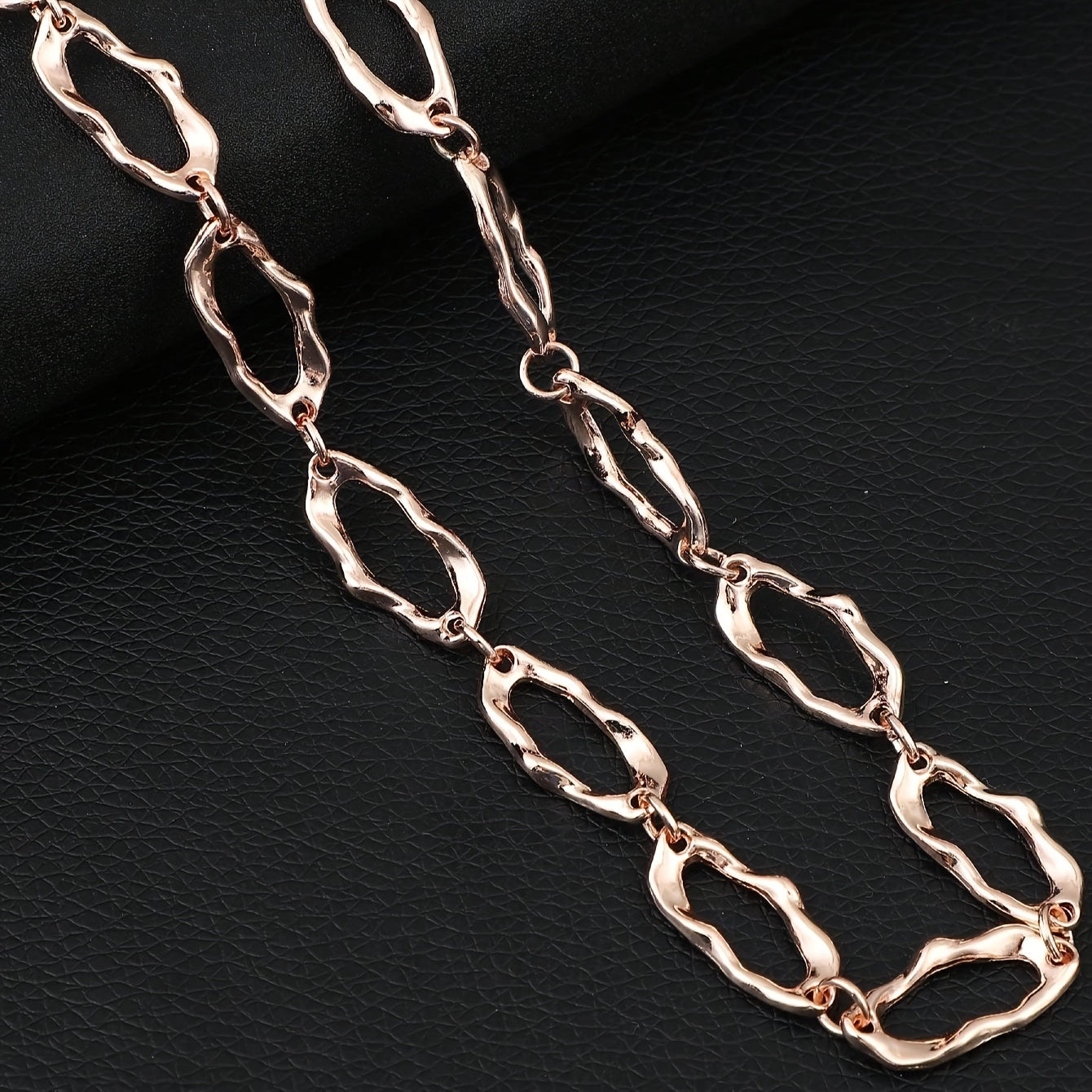 Unisex Irregular Circular Ring Necklace Silver Modern Jewelry