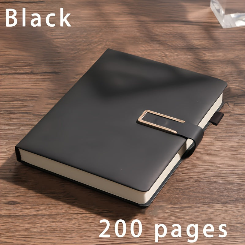 A5 Leather Notebook with Bookmark Soft Cover for Business and School