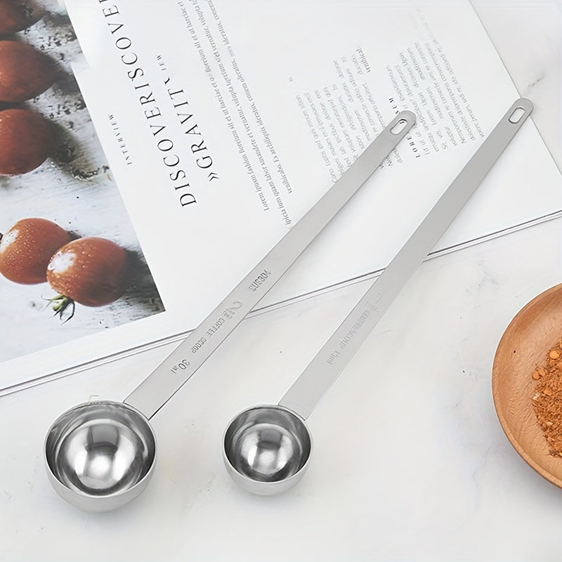 304 Stainless Steel Coffee Spoons Long Handle for Ground Coffee and Milk