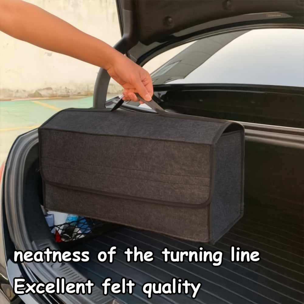 Большой вместительный складной органайзер для багажника автомобиля, сумка для хранения из фетра, многоотсековая