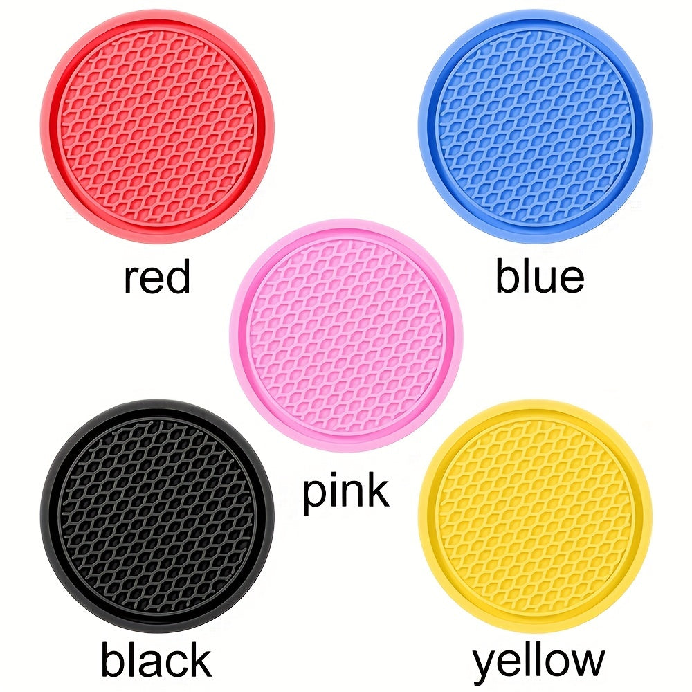 2 шт. силиконовых подстаканников для автомобильных стаканов, нескользящие, внутренние аксессуары