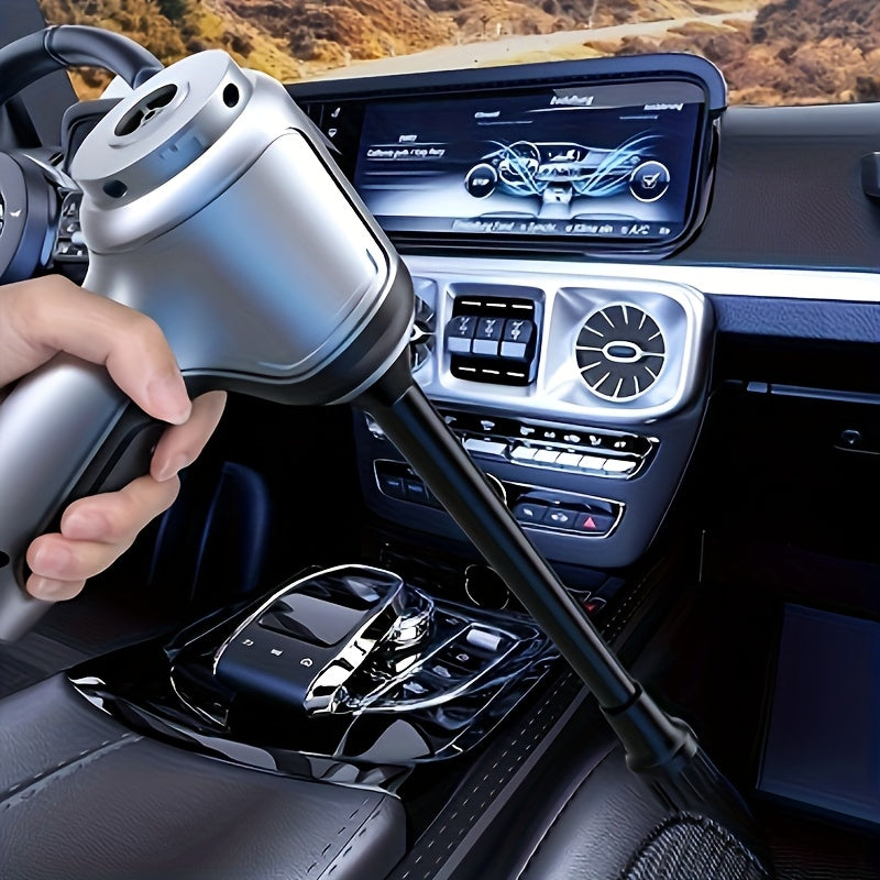 Aspiradora inalámbrica de mano para coche con fuerte succión y batería recargable