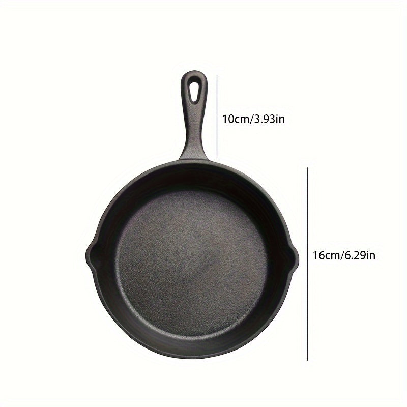 Sartén de hierro fundido antiadherente de 12.7cm, 15.24cm, 17.78cm para cocinar filetes, huevos