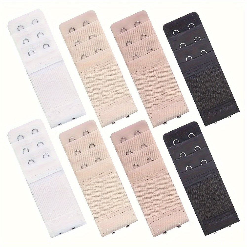 12pcs Women's Bra Strap Extenders Adjustable Lingerie Accessories Polyester Solid