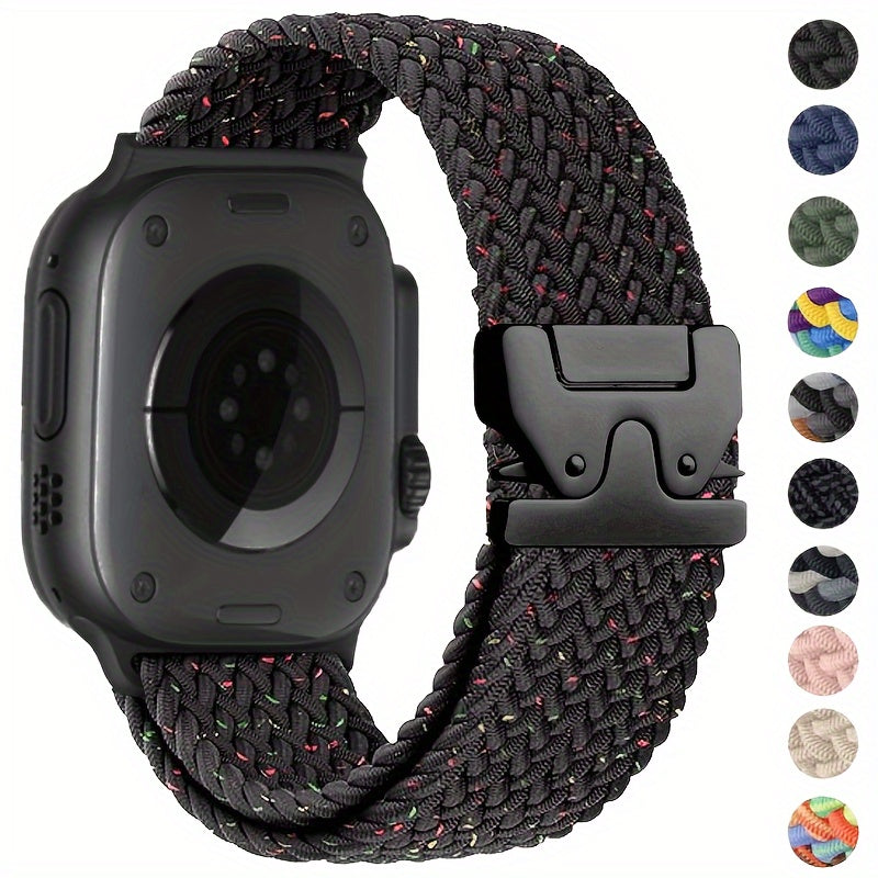 Adjustable Nylon Parachute Style Watch Band for Apple Watch Series 1-10 and Ultra