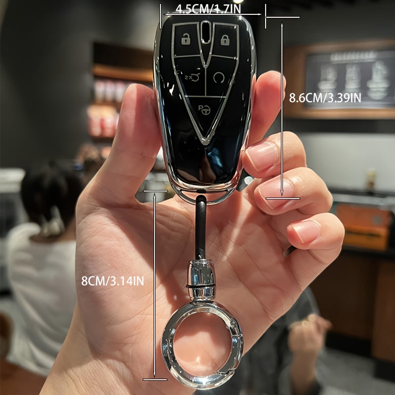 Чехол-накладка для автомобильного ключа из TPU для внедорожников, 3/4/5 кнопок, автомобильные аксессуары