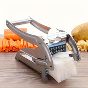 Stainless Steel French Fry Cutter Dual Blade Potato Slicer for Home and Restaurant