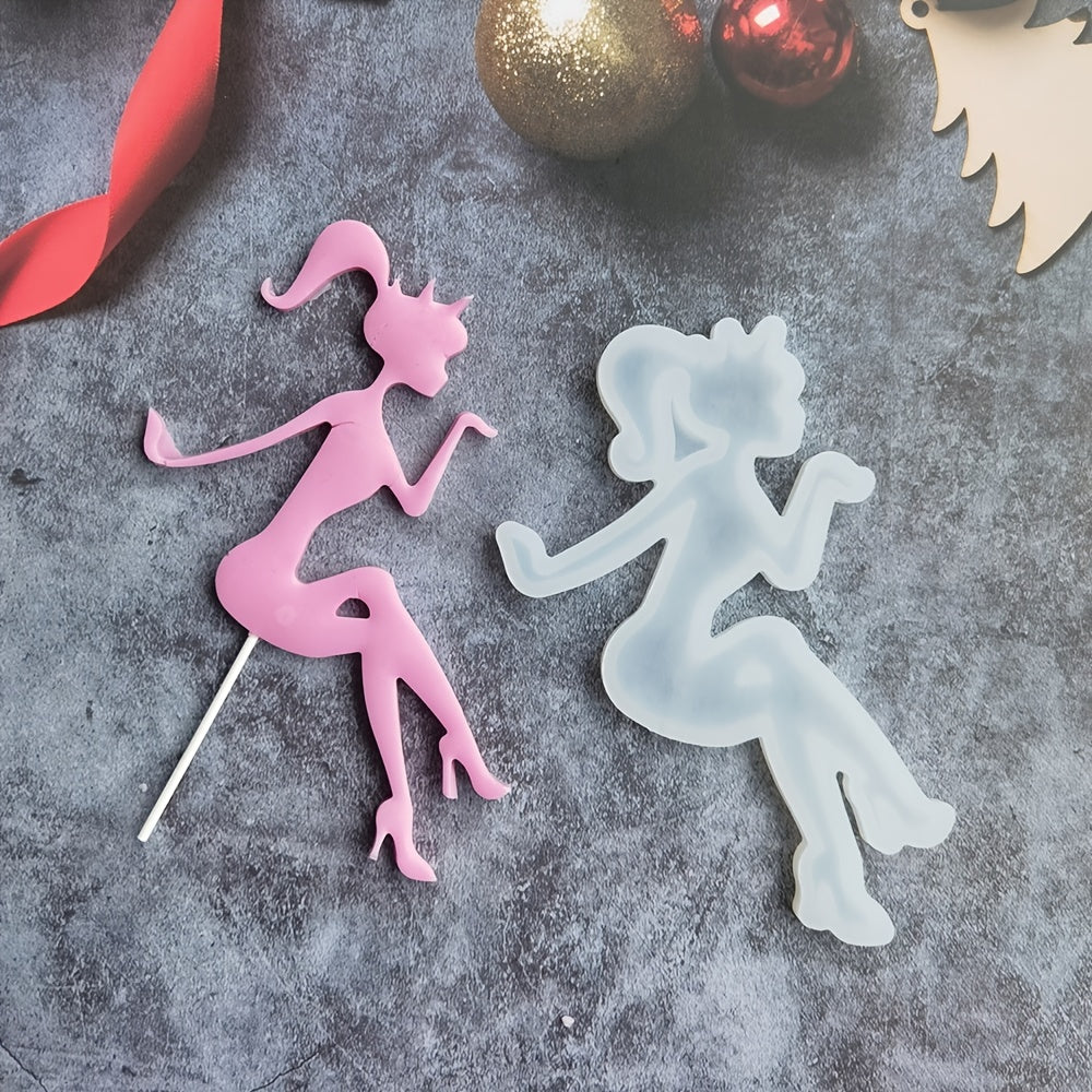 Silicone Lollipop Mold for Teen Girls Flower Season Design DIY Starry Lollipop and Chocolate Candy