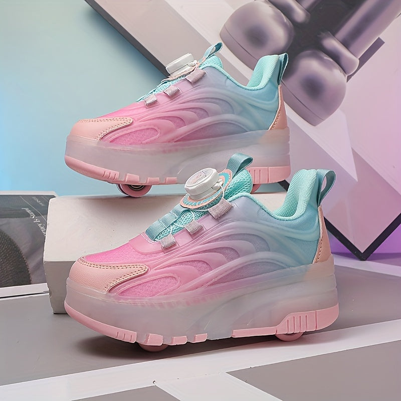 LED Roller Skates for Teens and Adults with TPR Sole EVA Insole Rotary Buckle Indoor Outdoor Sports