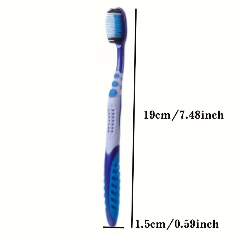 Pack of 5 Medium Bristle Adult Toothbrushes for Deep Cleaning and Gum Care