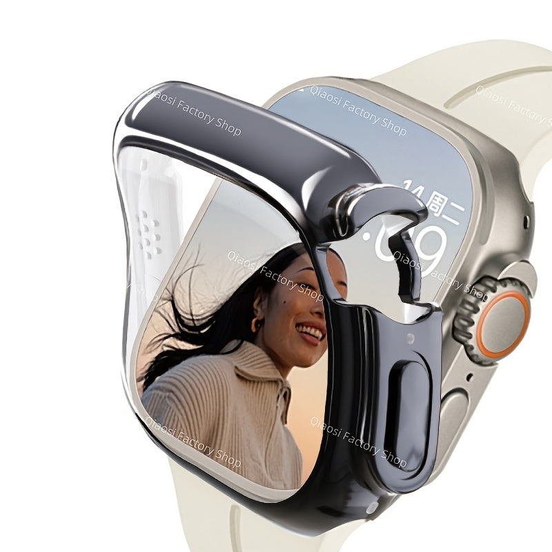 TPU Bumper Cover for iWatch Screen Protector Compatible with Series 9 8 7 SE 6 3 38mm 40mm 41mm 42mm 44mm 45mm