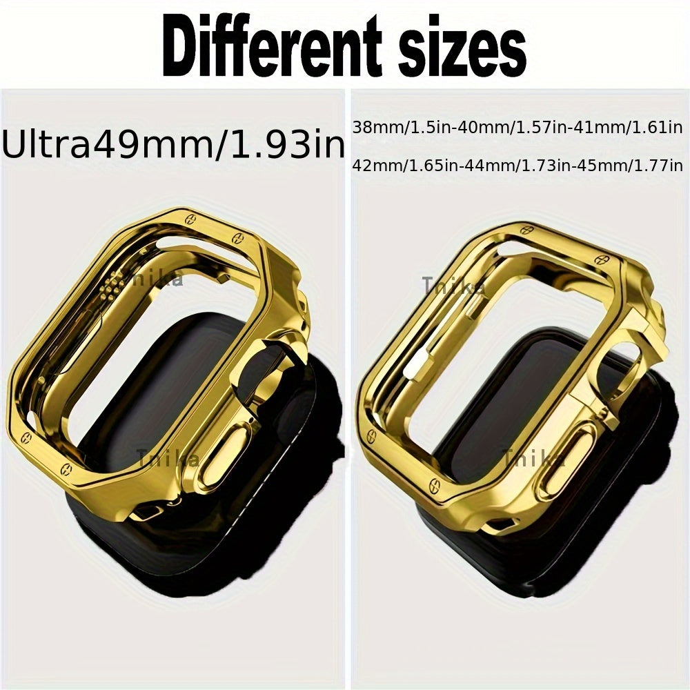Apple Watch Ultra Ultra2 uchun Combo TPU Qopqoq va Nikel Qisqich To'plami, Series 9, 8, 7 (45mm, 41mm) bilan mos keladi - iWatch SE, 6, 5, 4 (44mm, 40mm) Bilaguzuk va Qopqoqni o'z ichiga oladi.